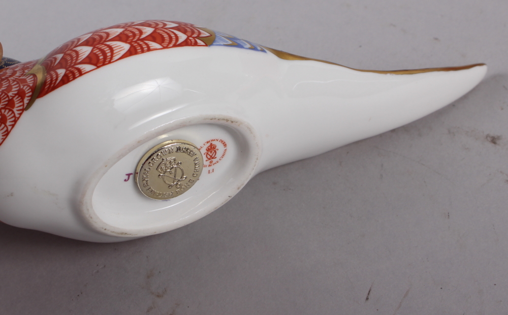 A pair of Royal Crown Derby paperweights, modelled as pheasants, gold stoppers, a similar - Image 7 of 9
