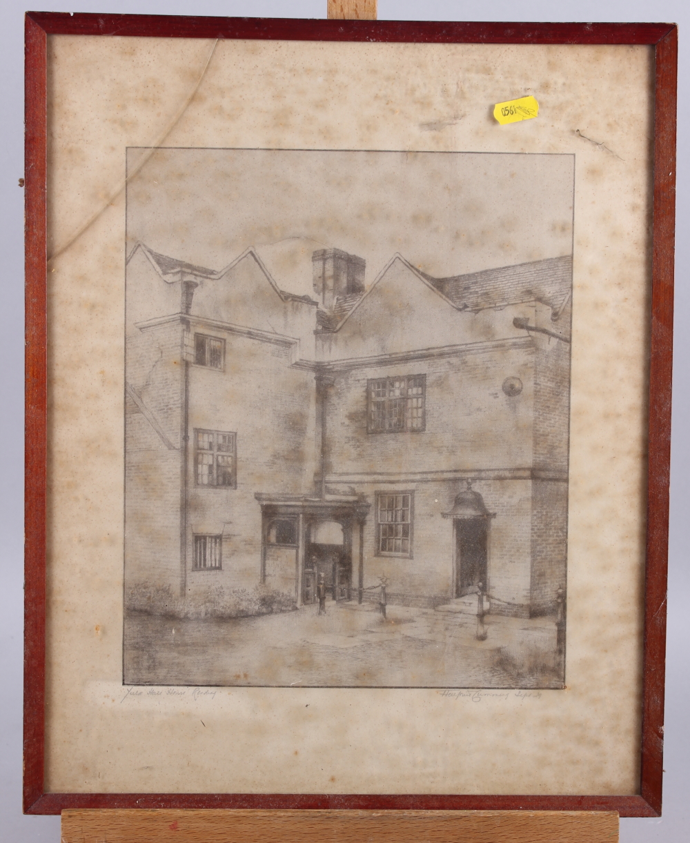 A 19th century watercolour of a cottage and child, 16 1/4" x 10 1/2", a pair of prints "The Chymist" - Image 7 of 9