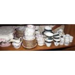 A Masons "Ascot" pattern tureen, a Royal Doulton "Carlyle" part teaset, a Coalport part tea and