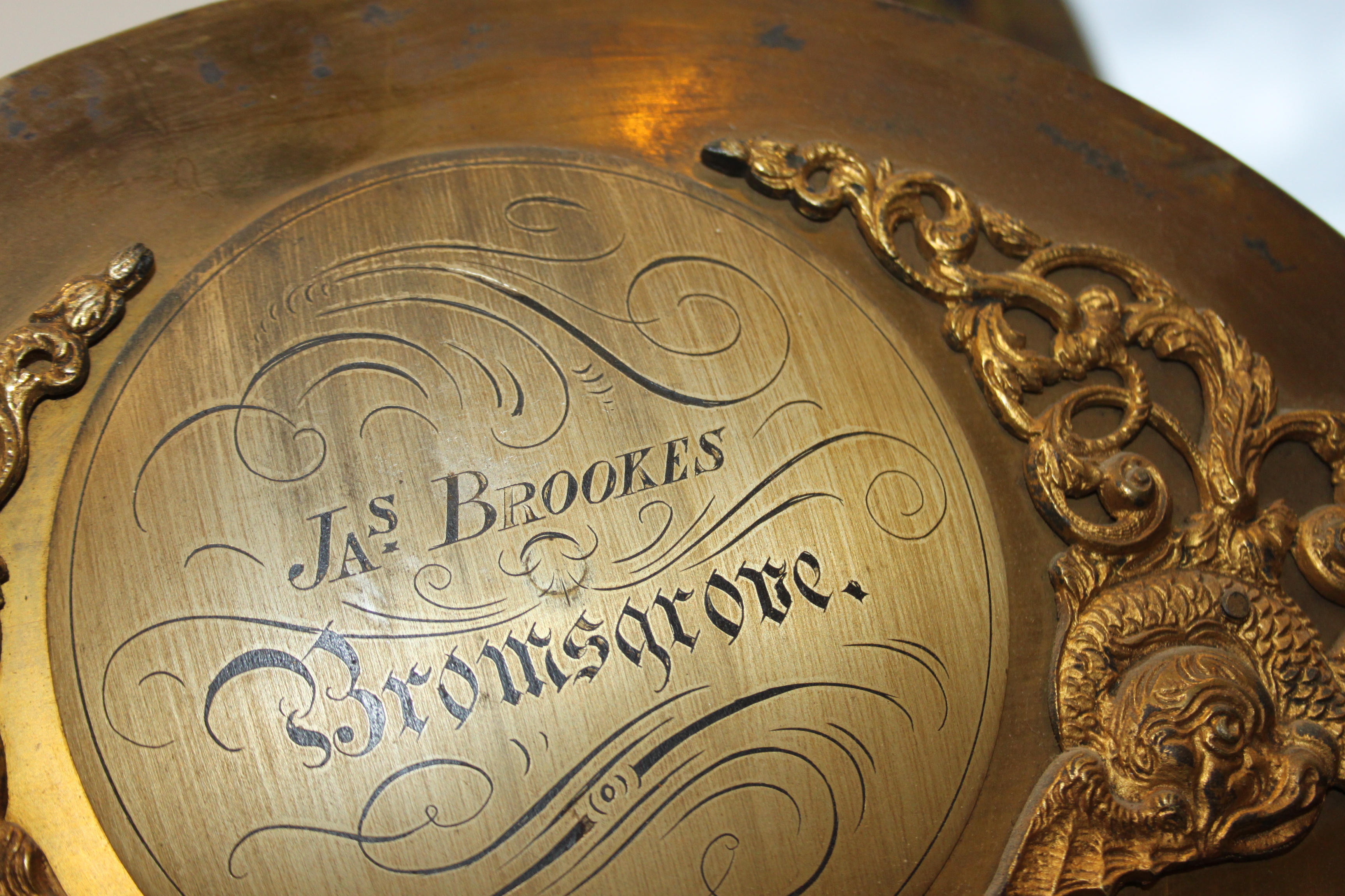 An oak and mahogany inlaid long case clock by J A Brookes of Bromsgrove with broken swan neck - Image 13 of 23