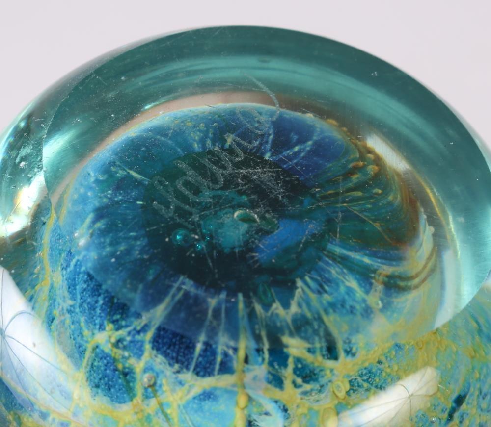 A Mdina glass paperweight and four other paperweights, various - Image 6 of 6