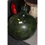 A moulded glass carboy, 20 1/2" high