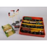 A Hornby O gauge "Passenger Train Set No 21" in original box with extra track wagons and a level