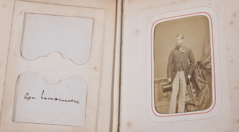 A Victorian carte de visite album, containing approximately thirty photographs of nobility, etc - Image 15 of 28