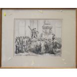 Bartolomeo Pinelli, 1822: a set of fourteen engravings "Costumi Diversi", in oak strip frames and