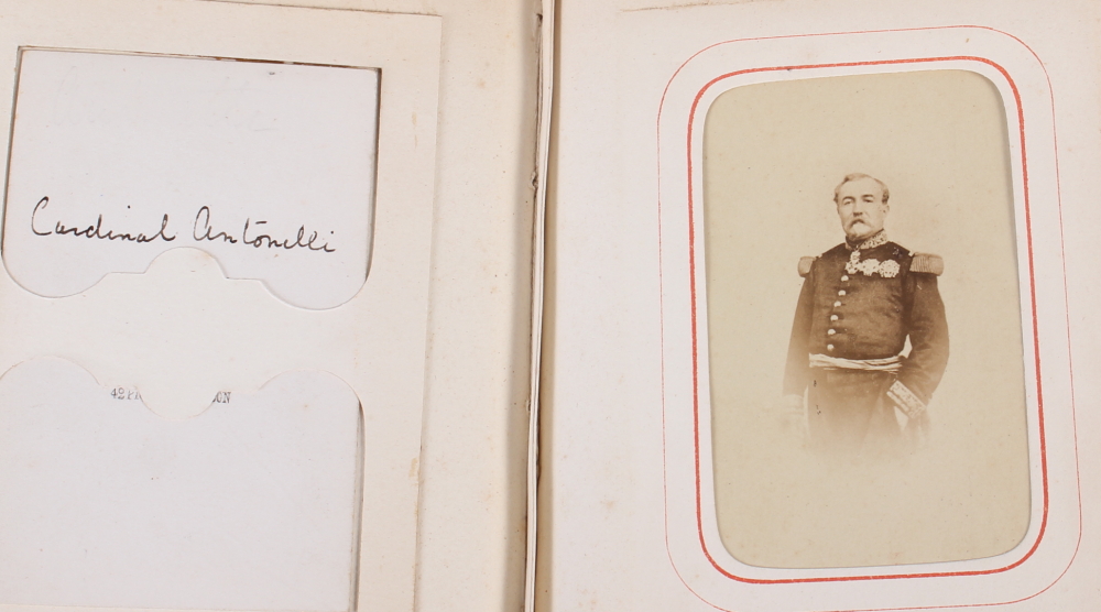 A Victorian carte de visite album, containing approximately thirty photographs of nobility, etc - Image 14 of 28