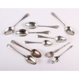 Ten silver teaspoons, mixed dates and makers, 5.4oz troy approx