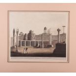 H Merke: an early 19th century aquatint, view of a Moorish mosque at Bangalore, published by