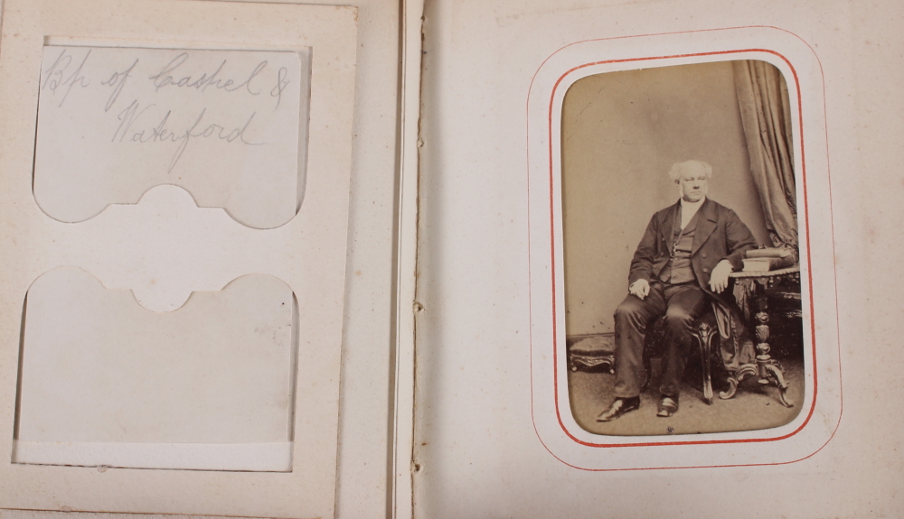 A Victorian carte de visite album, containing approximately thirty photographs of nobility, etc - Image 7 of 28