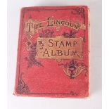 An early 20th century "Lincoln" stamp album, including colonial and empire