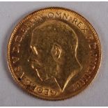 A gold half sovereign, dated 1913, and a George VI Italy Star