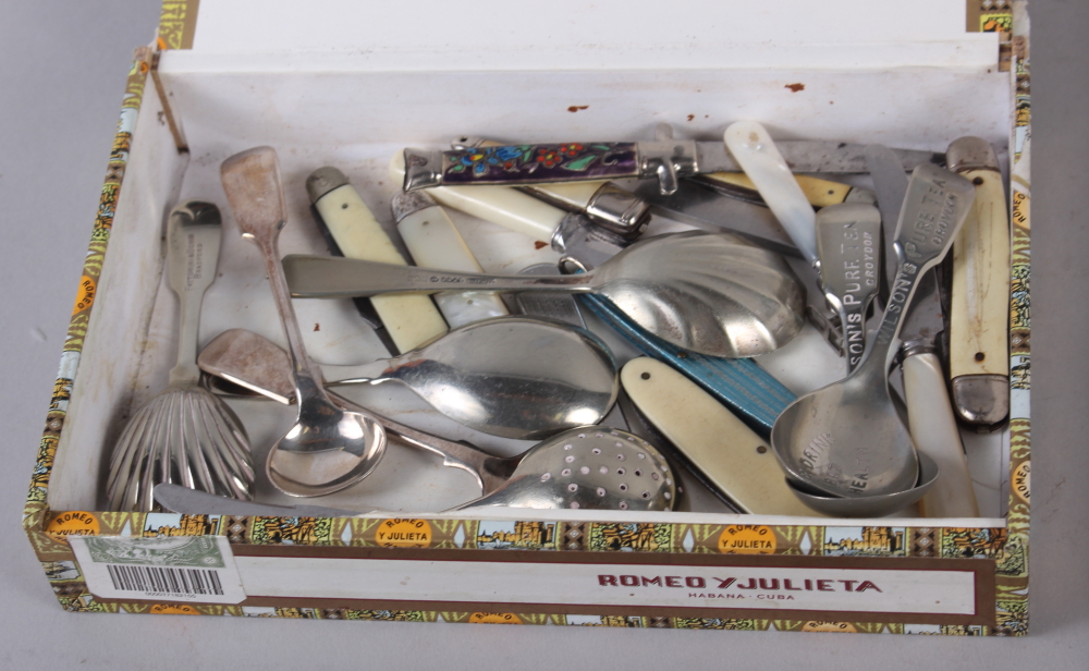 A cased set of six silver teaspoons, another set of teaspoons, a silver plated pair of sugar - Image 2 of 5