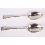 A pair of Old English pattern tablespoons, engraved initials JFW, Sheffield 1940/41, Cooper Bros,