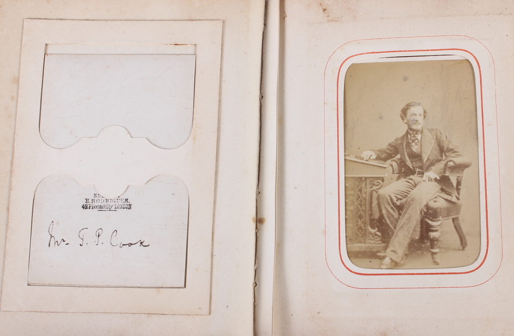 A Victorian carte de visite album, containing approximately thirty photographs of nobility, etc - Image 4 of 28