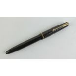 A Parker fountain pen having 14ct gold Parker No10 nib.