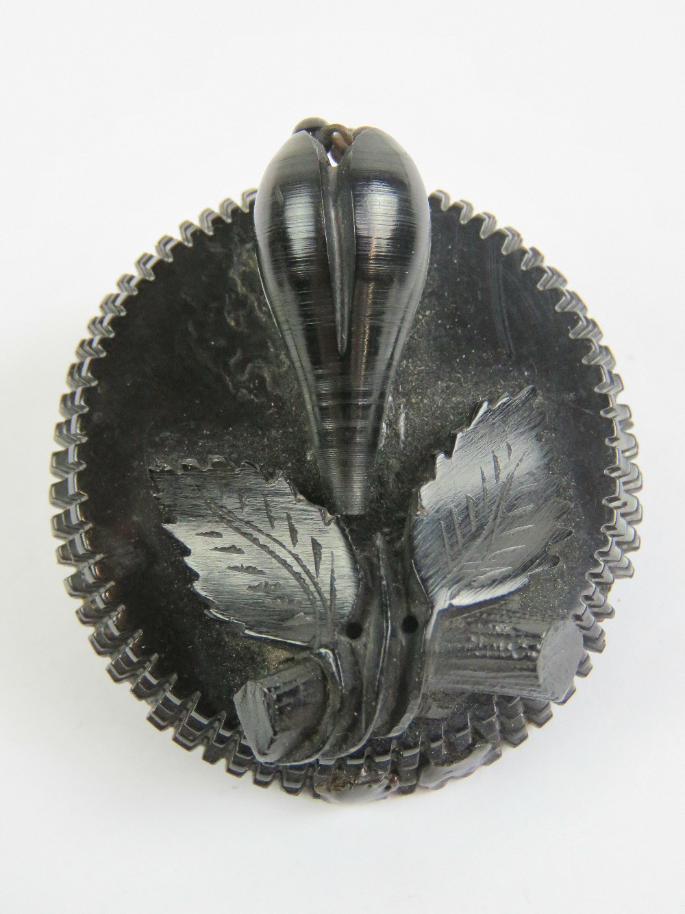 A collection of Victorian and later pieces of jewellery including a two Whitby jet brooches, - Image 2 of 8