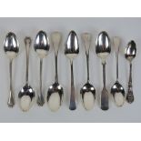 A set of three HM silver teaspoons having Birmingham hallmarks,