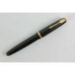 A Parker Duofold fountain pen with 14ct gold nib.