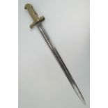 An American US Navy Springfield 1870 rolling block bayonet,