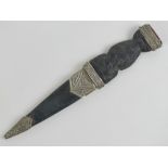 A Scottish Skean Dhu dagger made by J Nowill & Sons Ltd. Blade measuring 10.5cm in length.