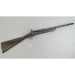 A good '577' Snider carbine, lock marked with a crown and dated 1862.