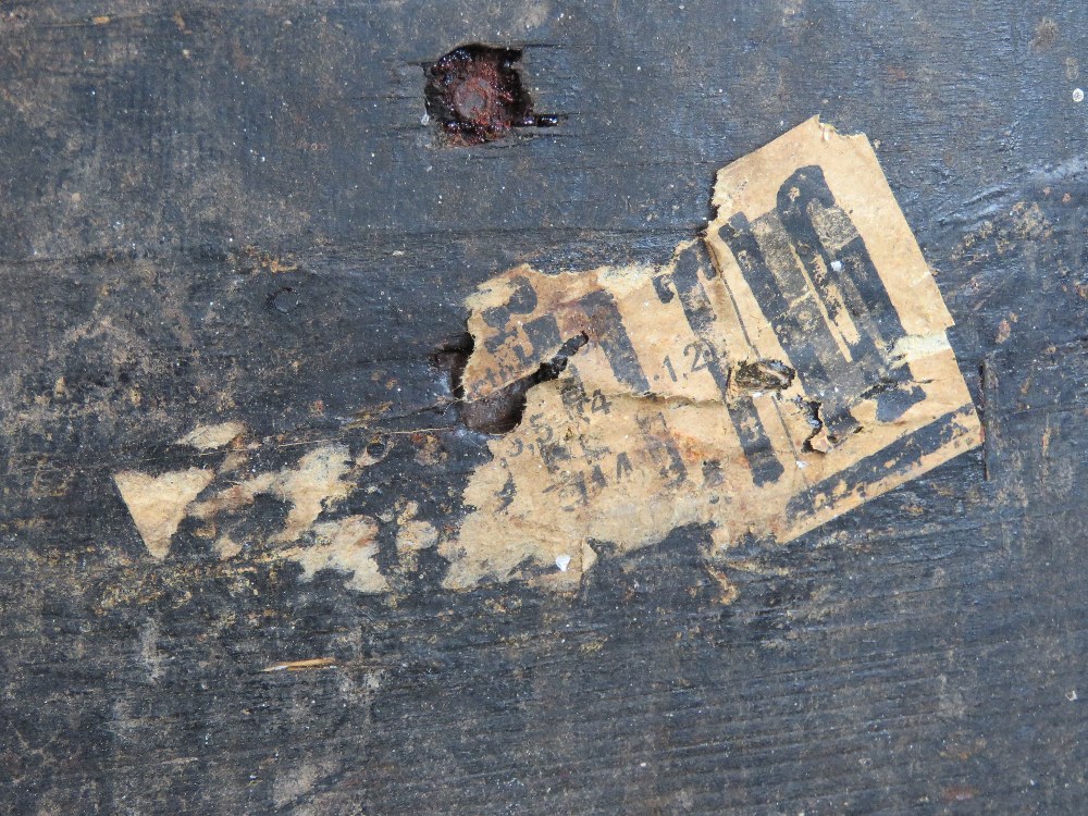 A WWII German ammunition wooden crate with stencilling still visible. - Image 3 of 5