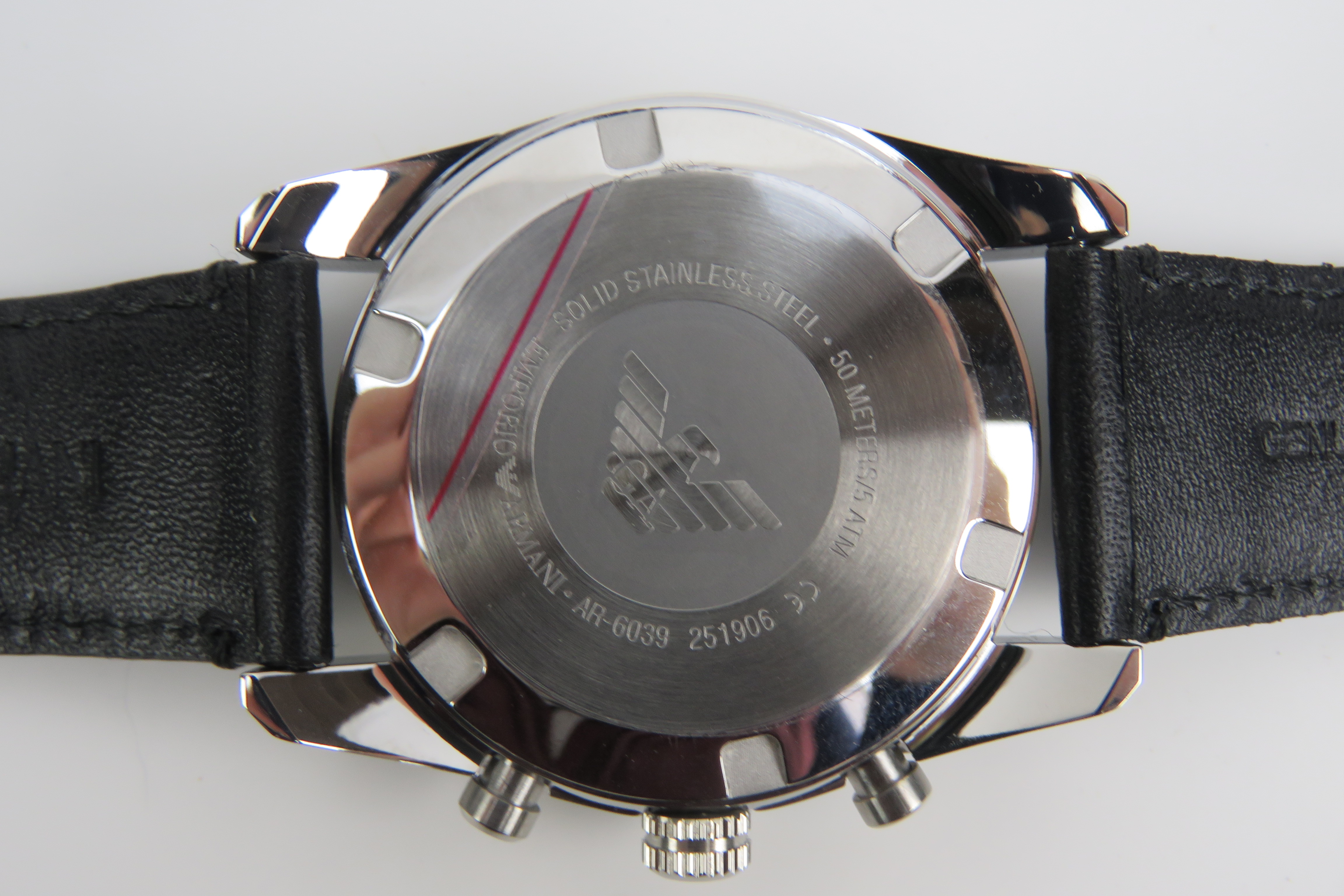 An Emporio Armani stainless steel wristw - Image 4 of 8