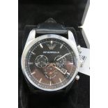 An Emporio Armani stainless steel wristw