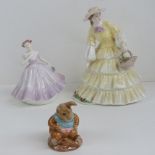 Two Coalport figurines; Cassie, 12cm hig