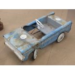 A much sought after 1960s vintage Tri-ang Bermuda pedal car in original and unmolested condition