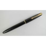 A vintage Parker Slimfold fountain pen having 14ct gold nib.