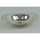 A silver Austro-Hungarian oval dish hallmarked Vienna 1831,