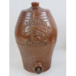 A 19th century stoneware Brandy flagon, 30cm high.