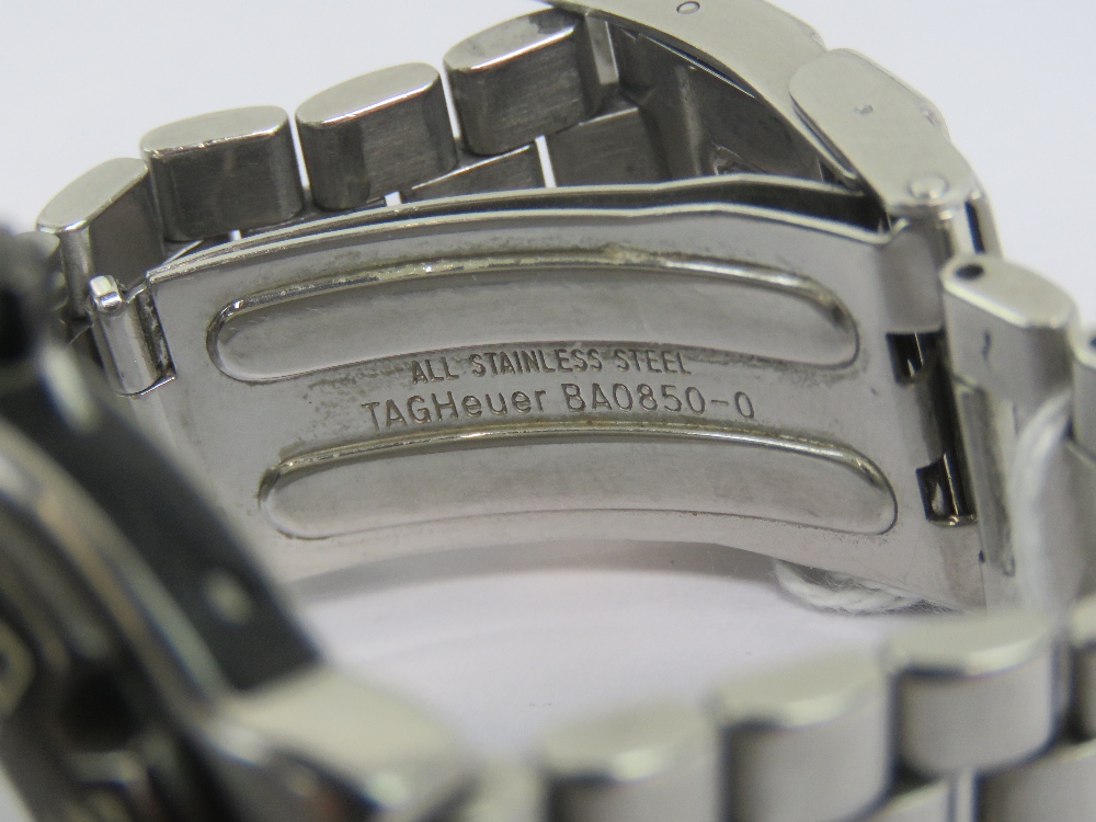 A Tag Heuer Formula 1 stainless steel wristwatch with original strap, white dial, date aperture, - Image 4 of 5