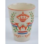 A Dutch Royal Commemorative toothpaste mug Queen Wilhelmina of the Netherlands (inauguration 1898)