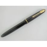 A vintage Parker Slimfold fountain pen with original 14ct gold nib.