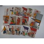 A quantity of hand painted acetate slides each of Indo-Asian theme. Approx 35 items.