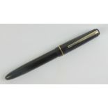 A vintage Blackbird 'self-filler' fountain pen with original 14ct gold nib.