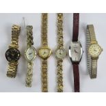 Six assorted wristwatches including; Sekonda, Pieus Nicol, Limit, etc.