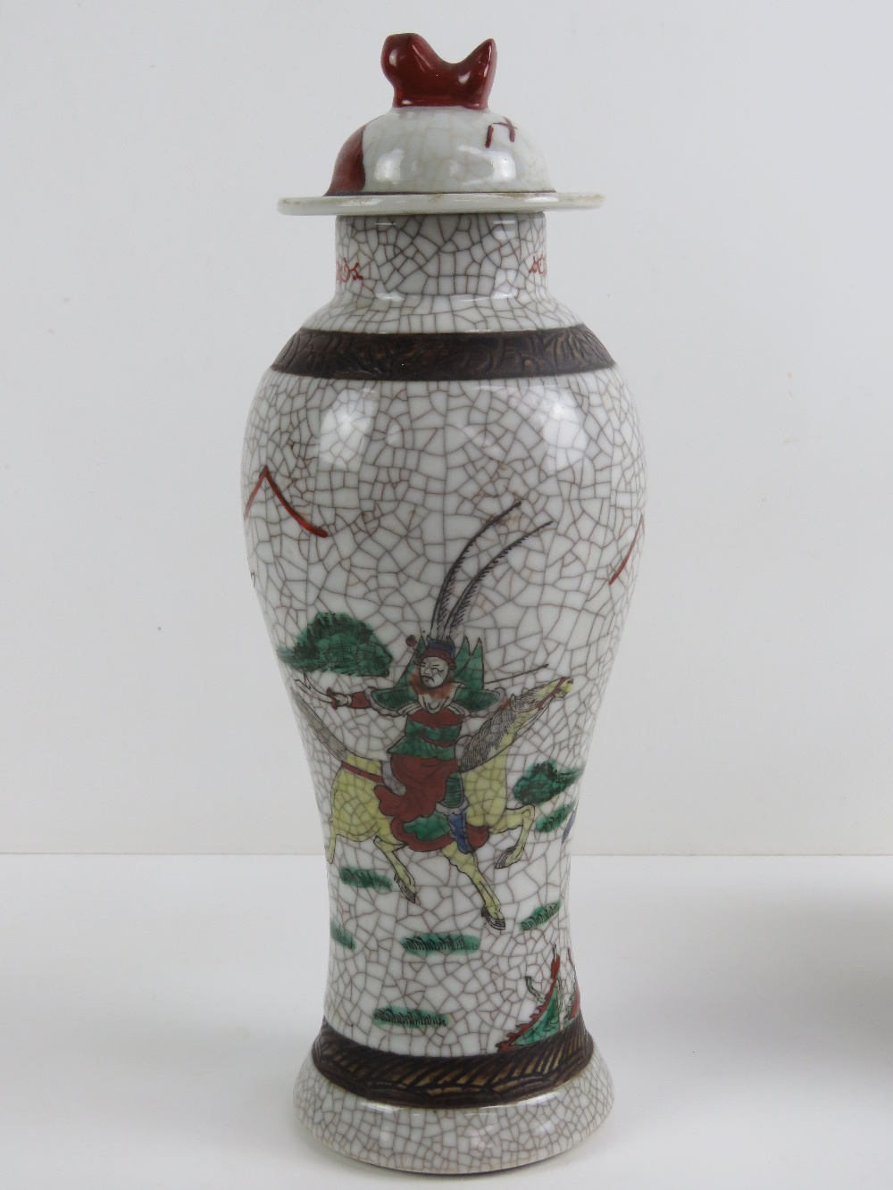 A 19th century Oriental export ginger jar (cover deficient) 15cm high, - Image 9 of 9