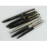Two vintage Osmiroid 65 'self-filler' fountain pens,