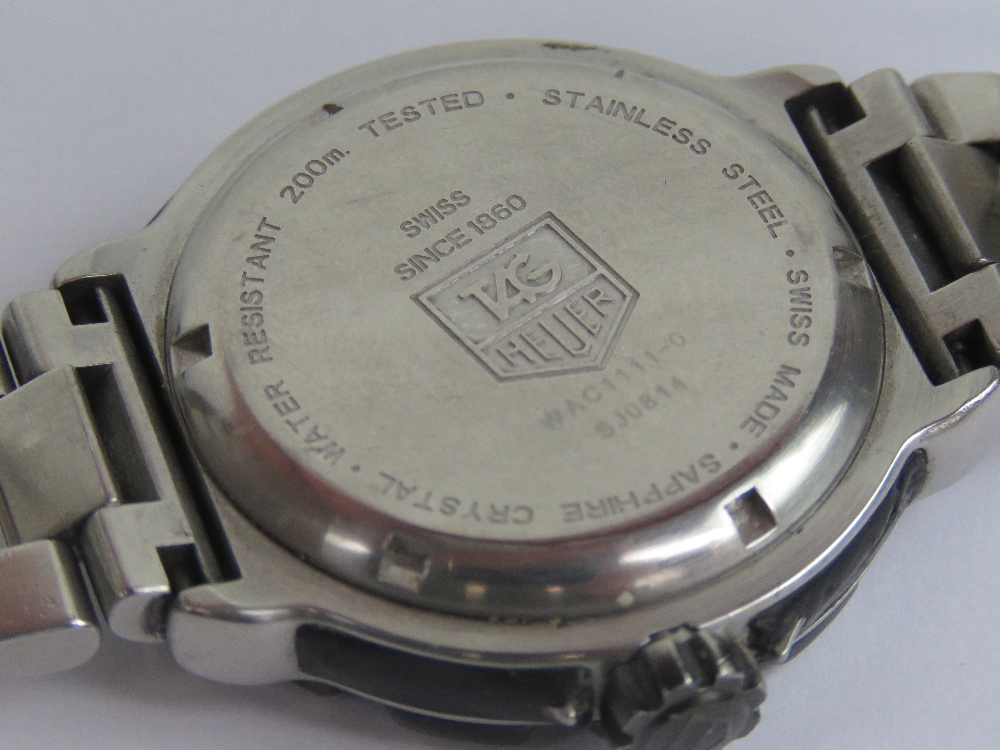 A Tag Heuer Formula 1 stainless steel wristwatch with original strap, white dial, date aperture, - Image 3 of 5