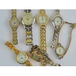Seven assorted wristwatches including Philip Mercier, Victor, Constant, Aeon, Welbeck, etc.