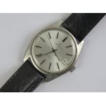 A 1970s Hamilton automatic gents wristwatch having stainless steel case with silvered dial,