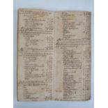 A rare and unusual maritime port manifest c1767 'Port charges made with Captain White who arrived