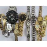 Ten assorted wristwatches including; Tissot, Sekonda, Pulsar, Welbeck, etc.