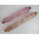 Two Nailsee glass rolling pins.