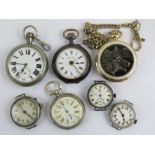 A quantity of assorted wristwatches and pocket watches, various ages,