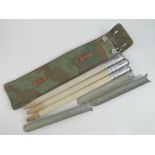 Swiss Army tent poles in original carry case.