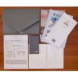 Concorde Flight Folder British Airways, Light Grey Plastic An extremely rare, new,